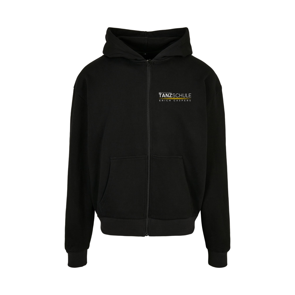 "TEG" Oversize Zip-Hoodie schwarz