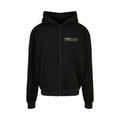 "TEG" Oversize Zip-Hoodie schwarz