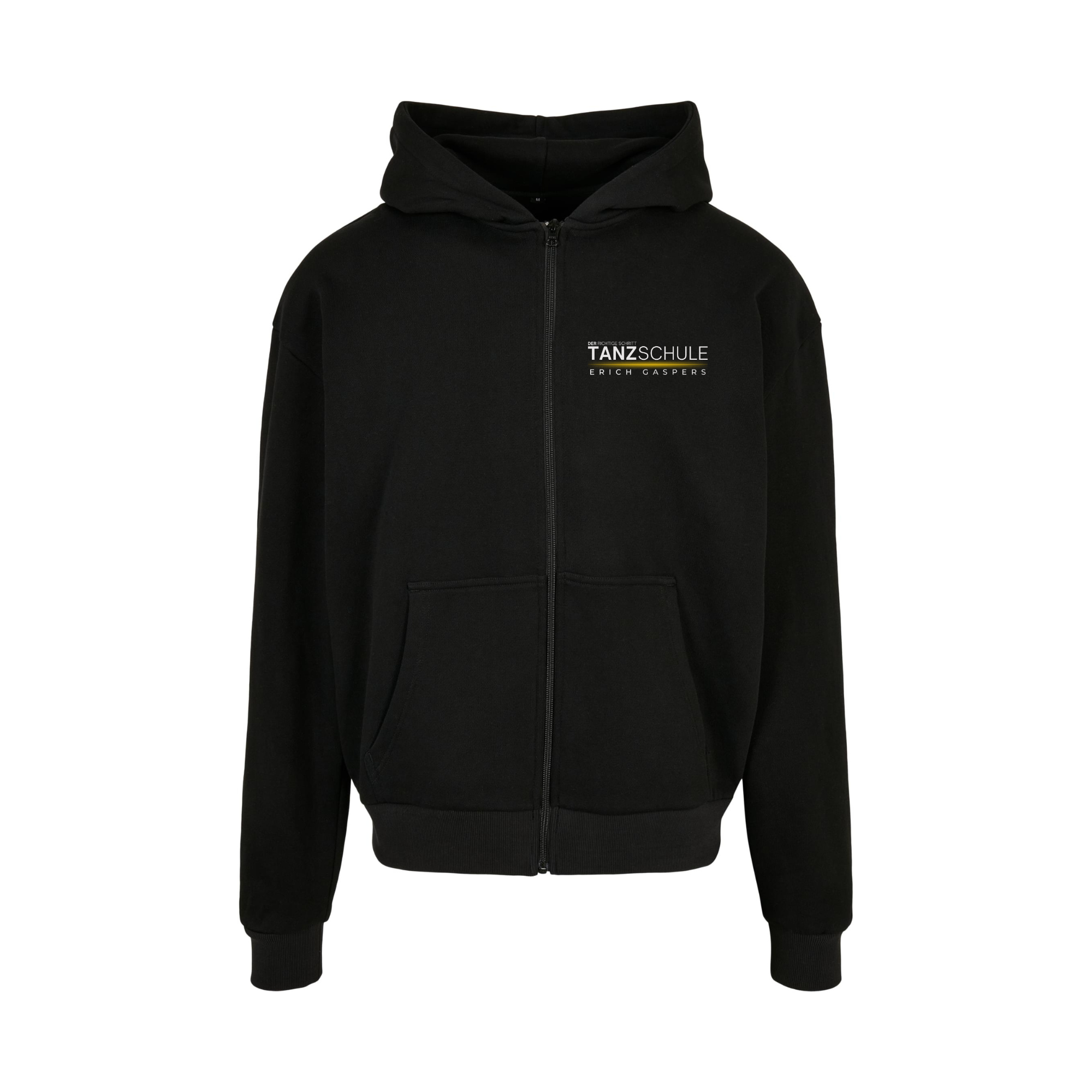 "TEG" Oversize Zip-Hoodie schwarz