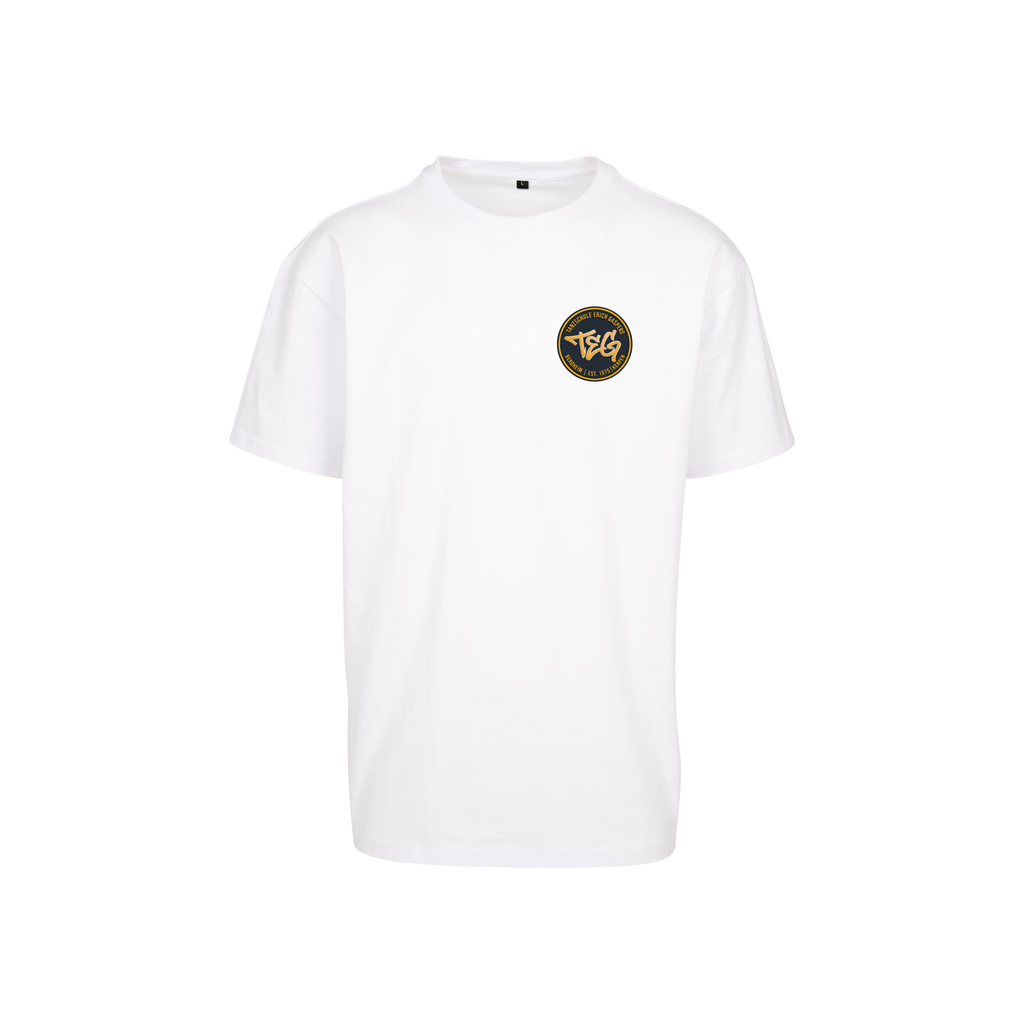 "TEG" T-Shirt weiß