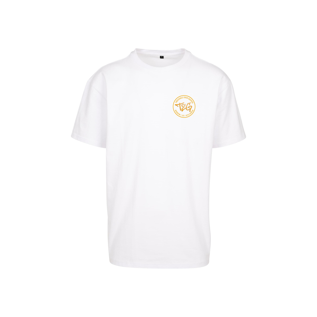 "TEG" T-Shirt weiß