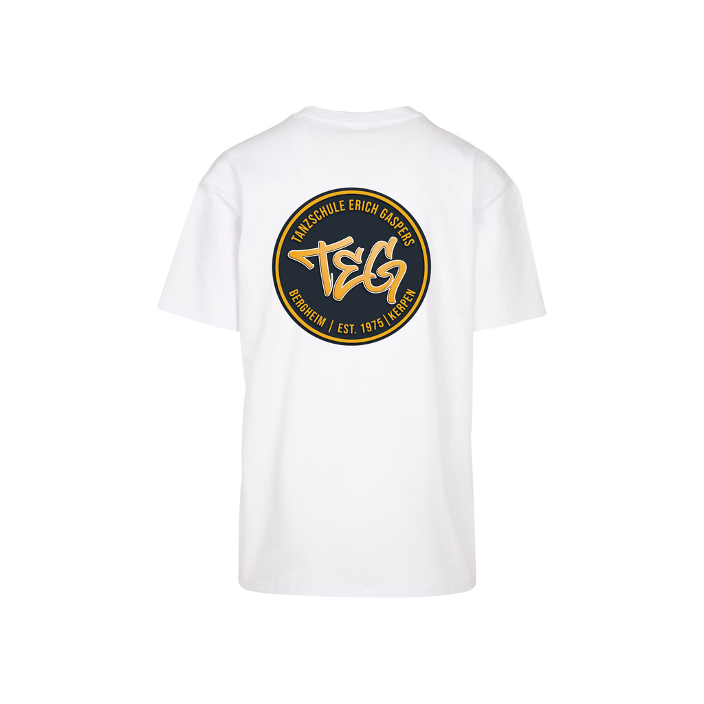 "TEG" T-Shirt weiß