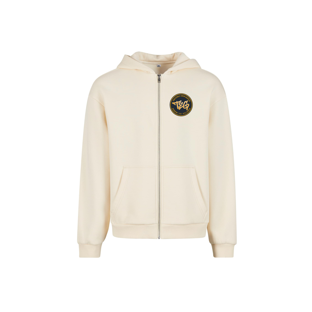 "TEG" Jogginganzugsjacke sand