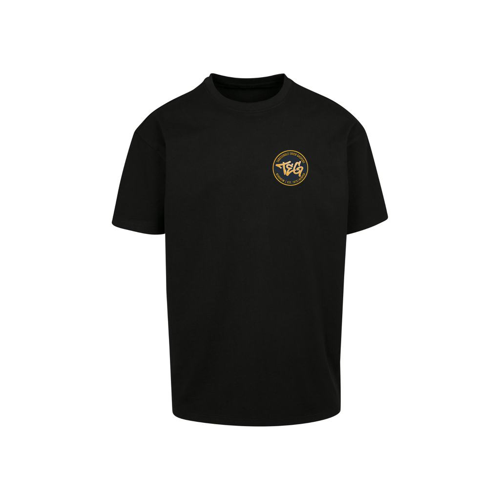"TEG" T-Shirt schwarz