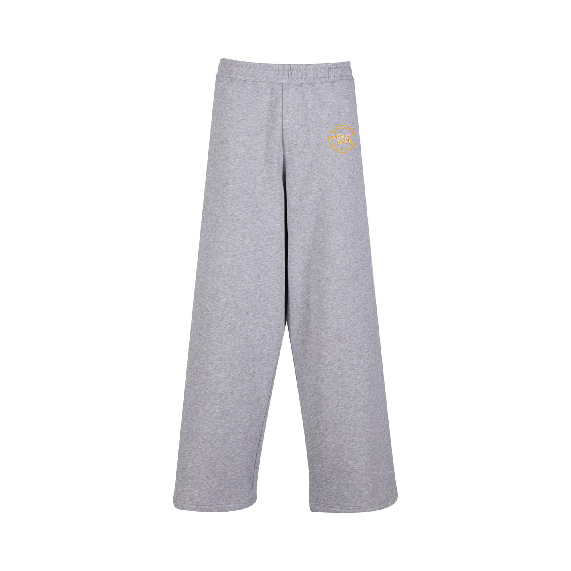 Wideleg "TEG" Jogginganzugshose grau meliert