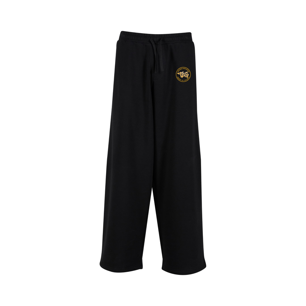 Wideleg "TEG" Jogginganzugshose schwarz