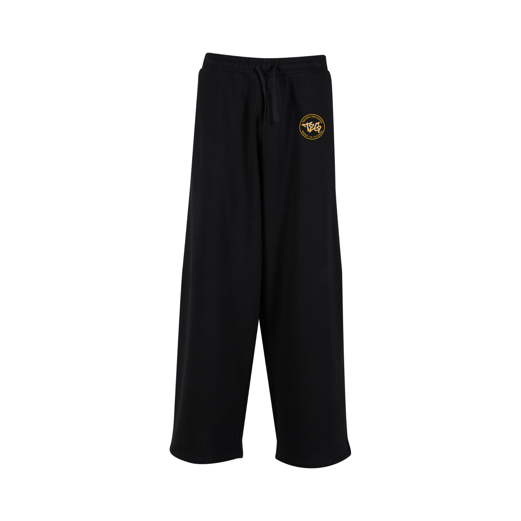 Wideleg "TEG" Jogginganzugshose schwarz