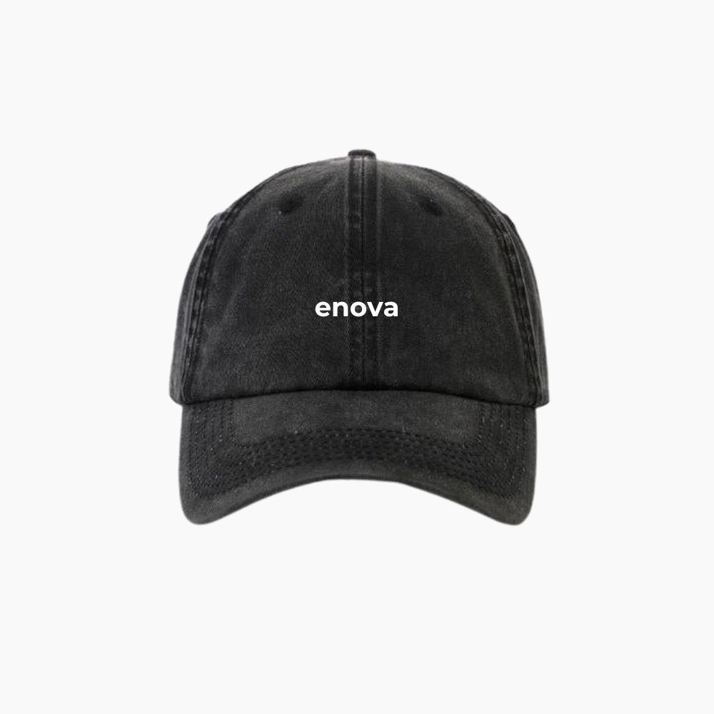 Vintage Cap schwarz "enova"